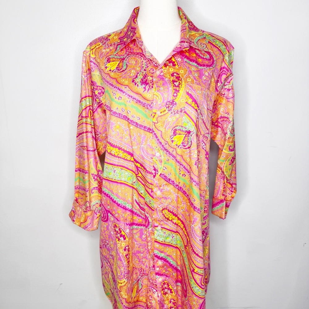 Ralph Lauren Multicolor Paisley Midi Dress